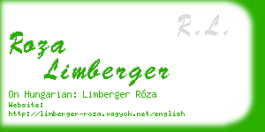 roza limberger business card